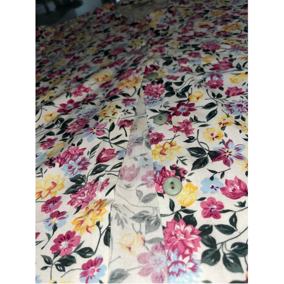 Vintage Separate Scene Floral Blouse M - Picture 5 of 8